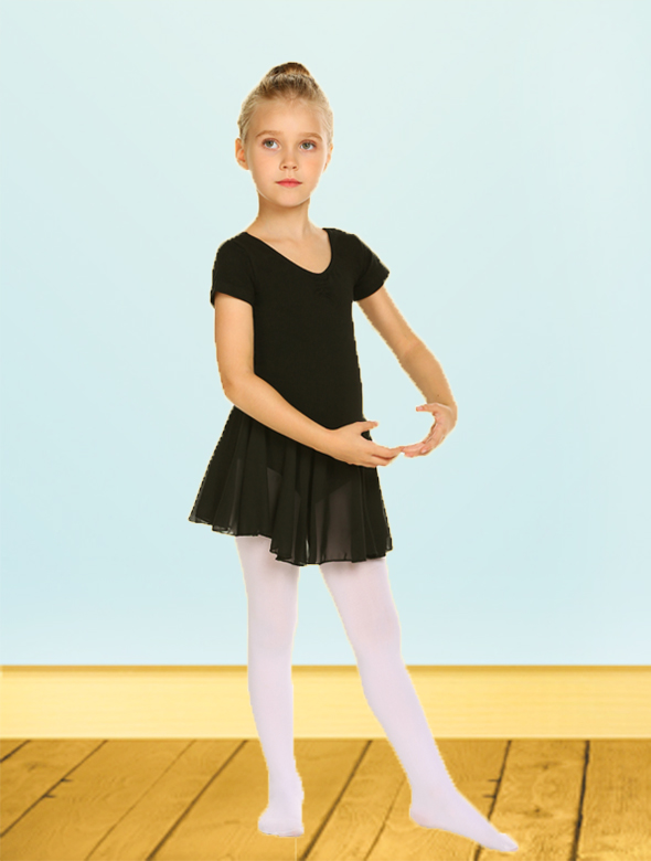 Zaclotre-Girls Ballet Skirted Leotard